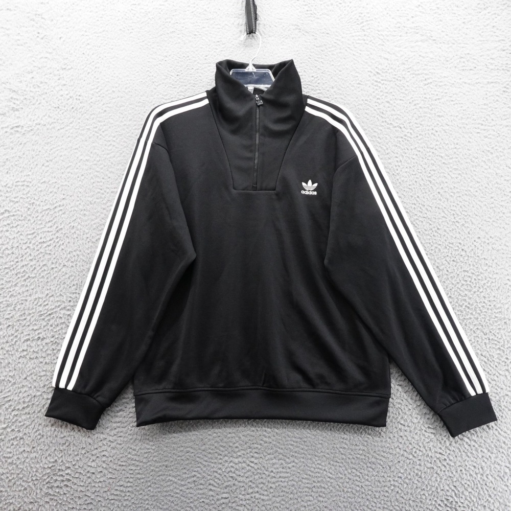 adidas Originals Black Quarter-Zip Sweatshirt